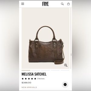 Frye Melissa Satchel - Dark Brown